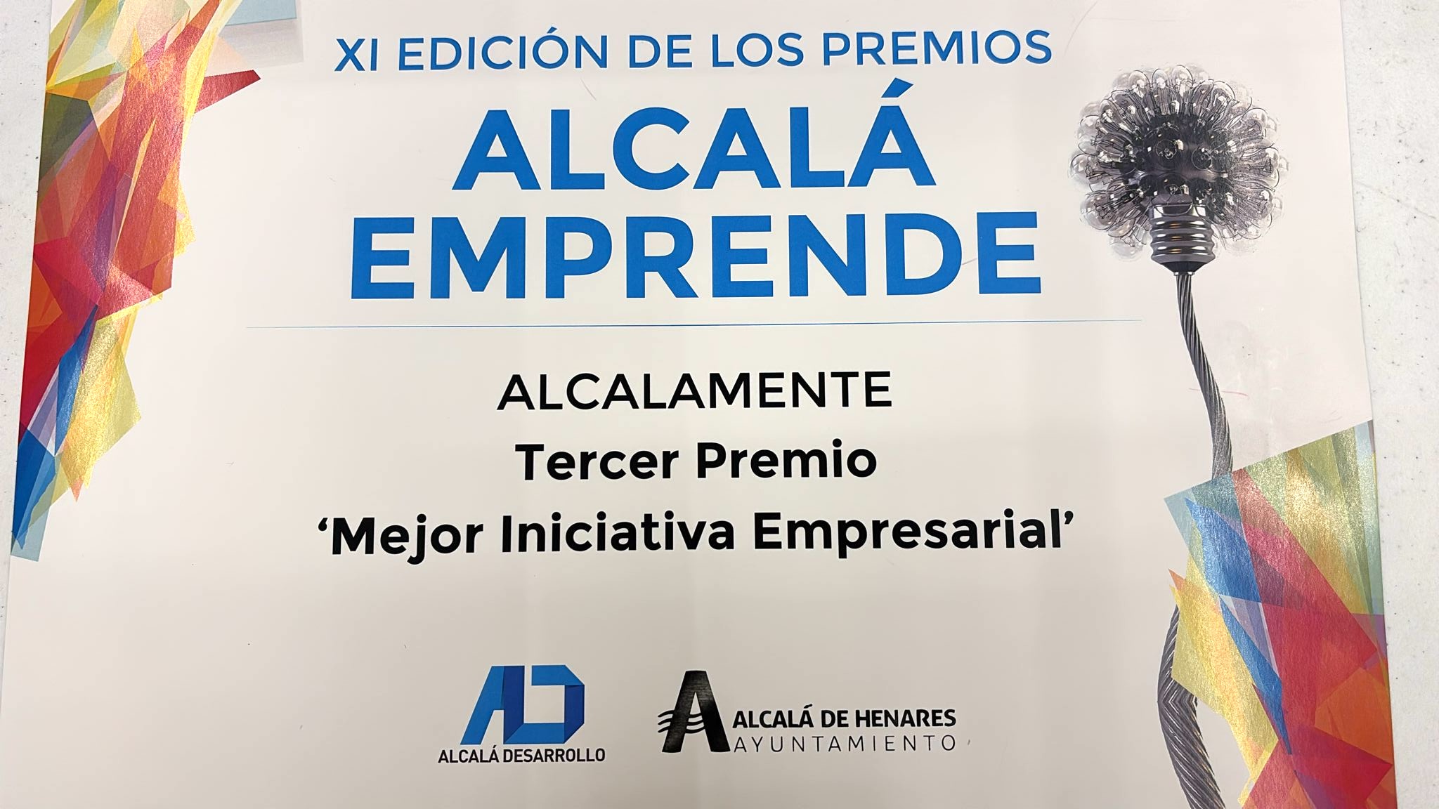Premio Alcalá Desarrollo a la Mejor Iniciativa Empresarial para Alcalamente, centro de salud mental en Alcalá de Henares