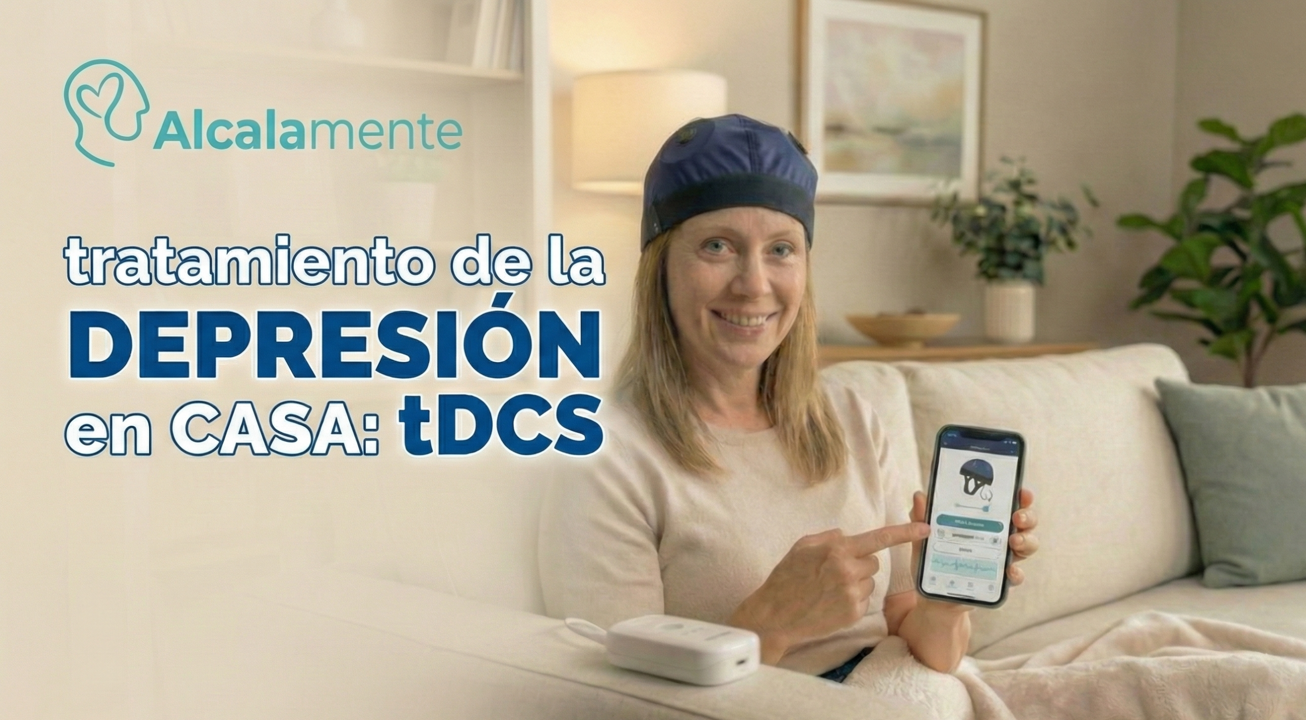 Tratamiento de la depresión en casa con tDCS de la clínica Alcalamente