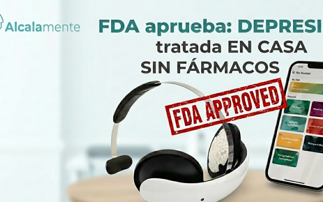 Dispositivo tDCS para tratamiento de depresión en casa aprobado por la FDA.